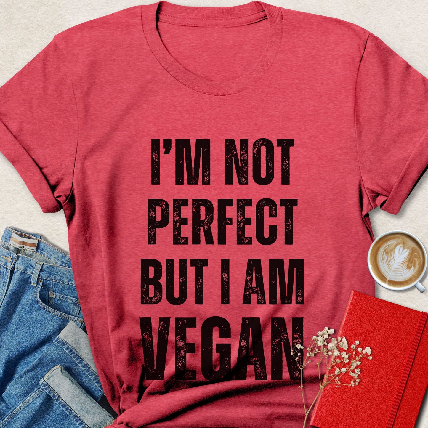 I’m Not Perfect But I Am Vegan Shirt | Funny Vegan Tee