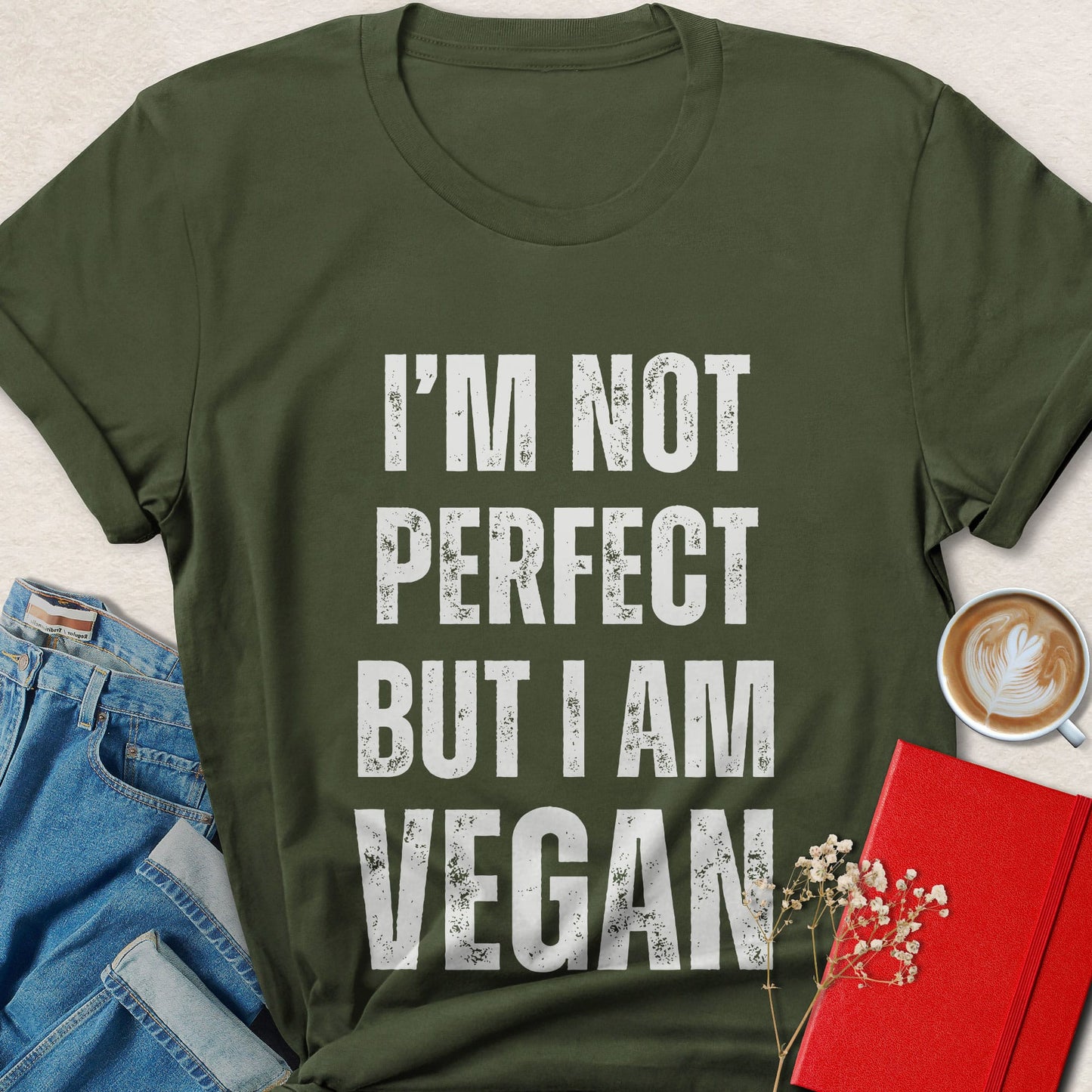 I’m Not Perfect But I Am Vegan Shirt | Funny Vegan Tee
