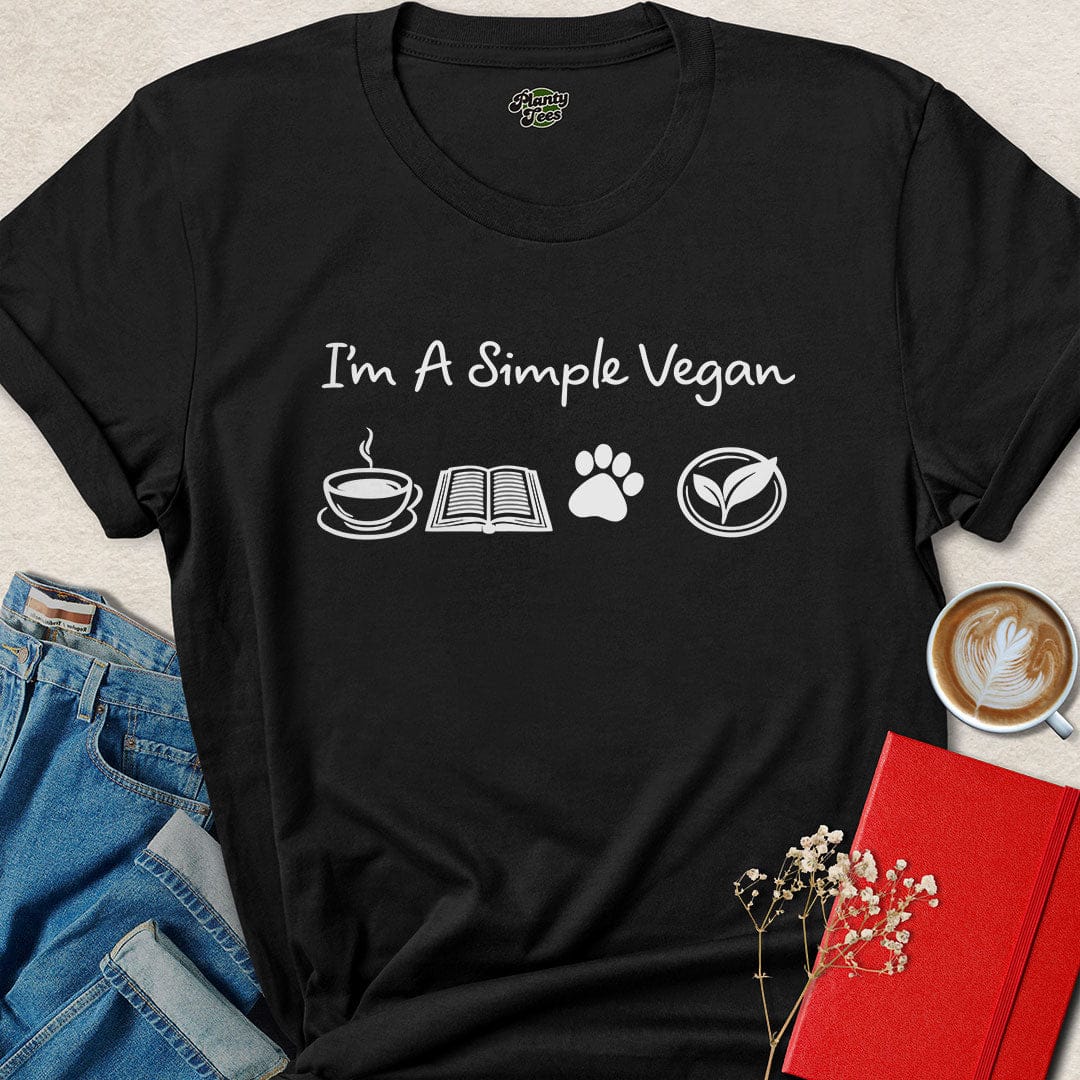 Simple Vegan Shirt – Cute Minimal Lifestyle Tee