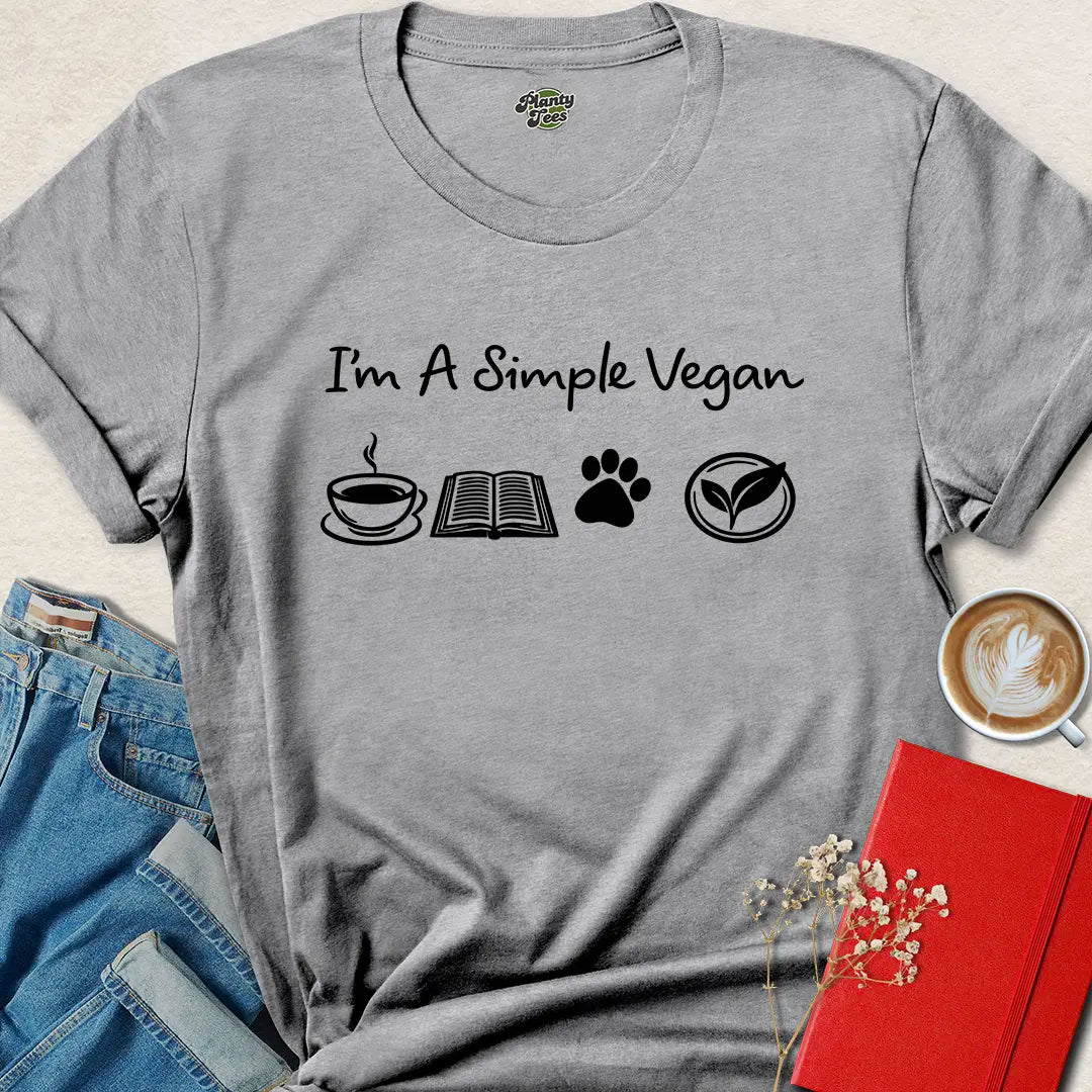 Simple Vegan Shirt – Cute Minimal Lifestyle Tee