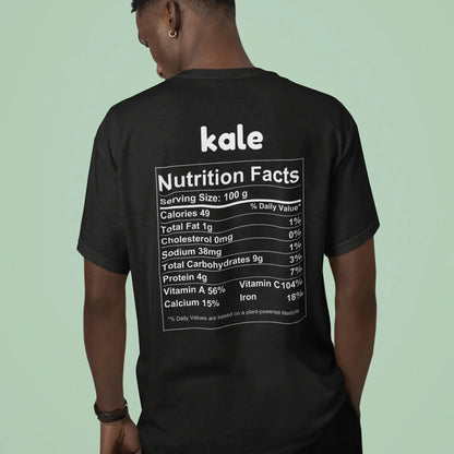 Kale Nutrition Facts - Back T-Shirt