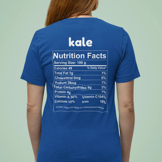 Kale Nutrition Facts - Back T-Shirt