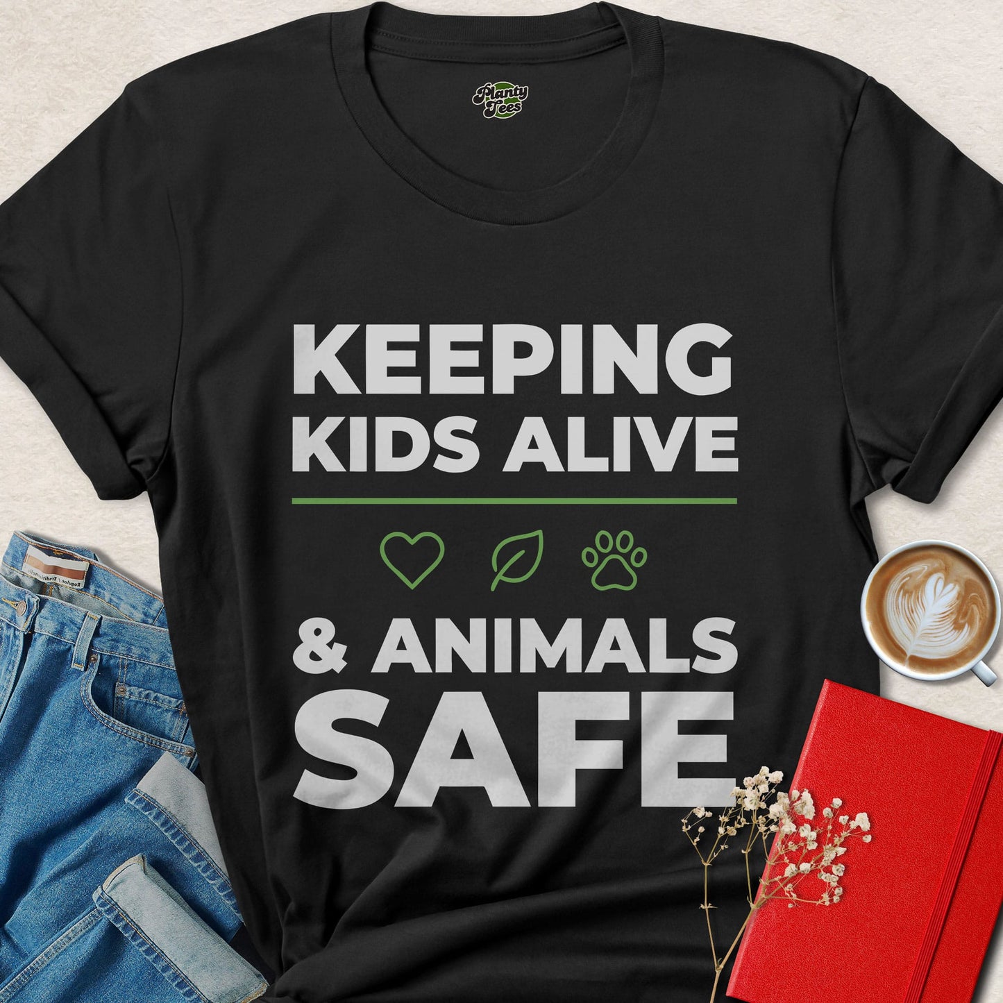 Keeping Kids Alive & Animals Safe T-Shirt