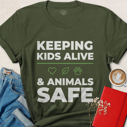 Keeping Kids Alive & Animals Safe T-Shirt