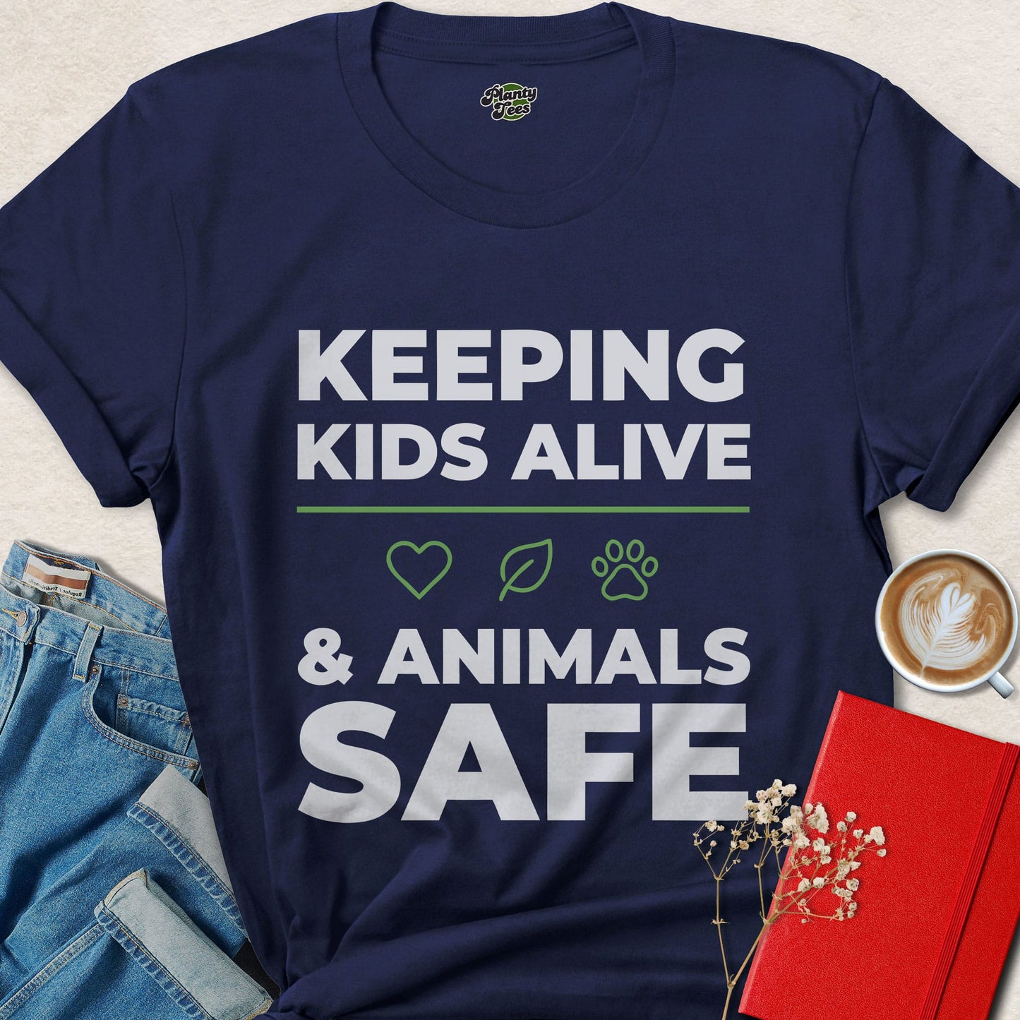 Keeping Kids Alive & Animals Safe T-Shirt