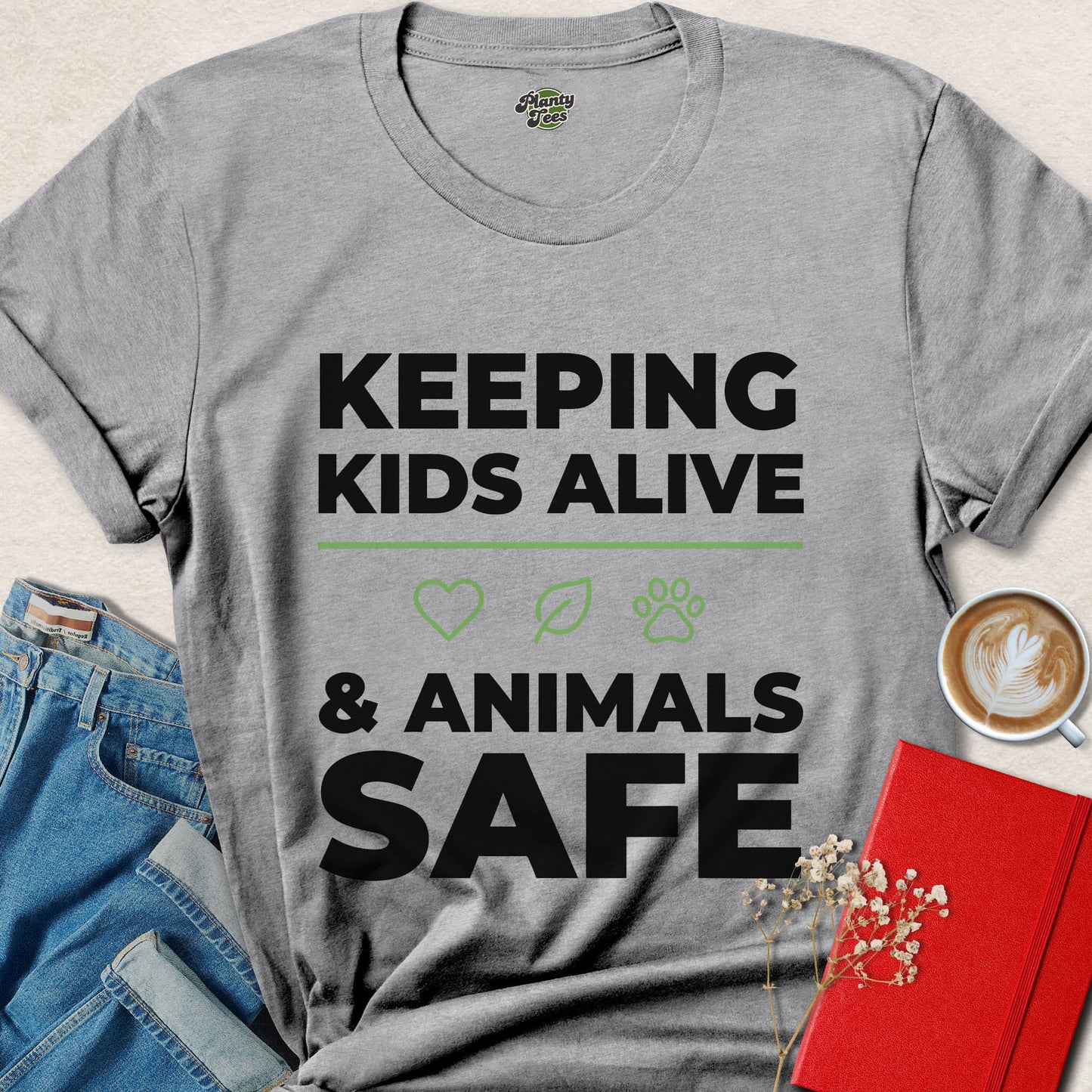 Keeping Kids Alive & Animals Safe T-Shirt