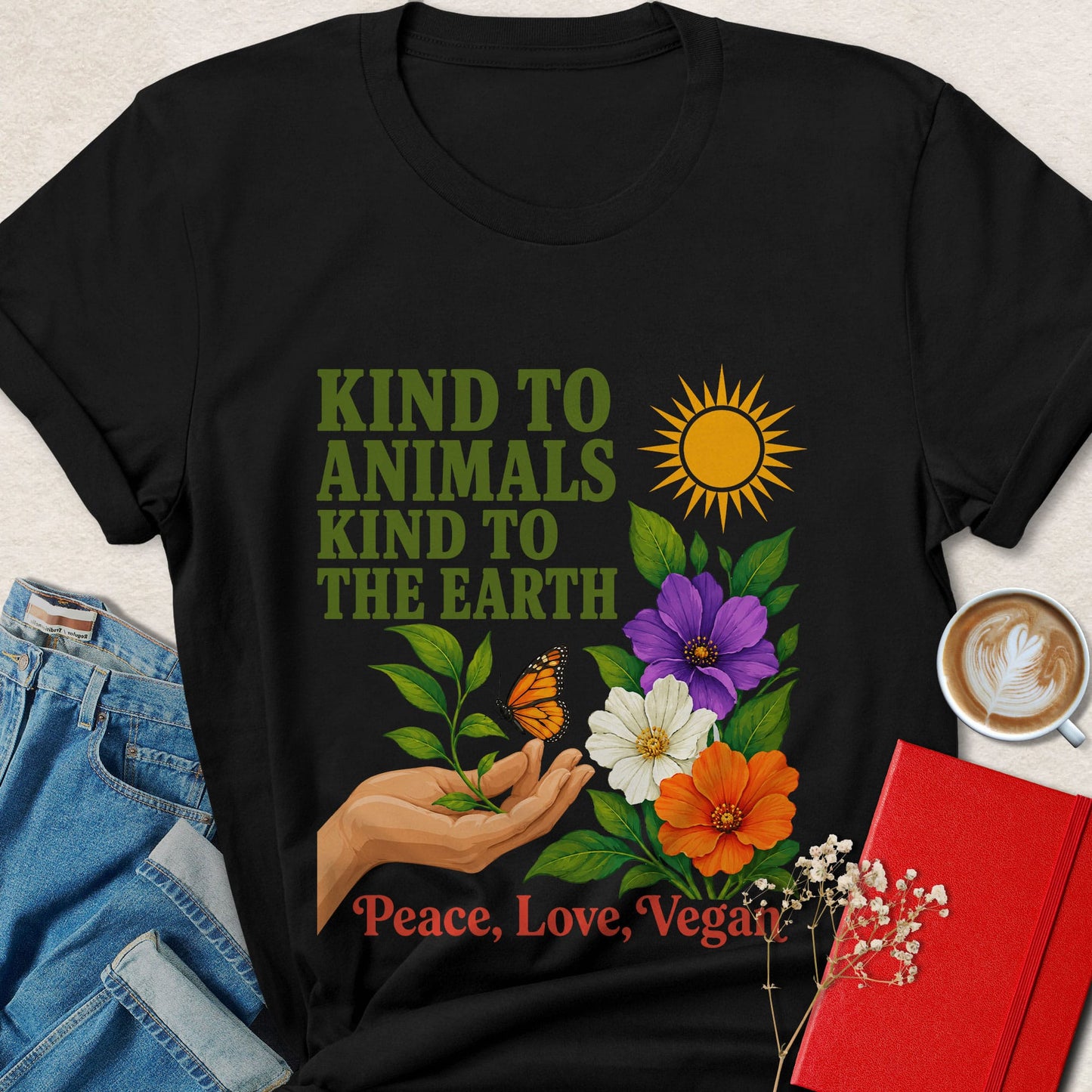 Kind to Animals Kind to the Earth Vegan T-Shirt