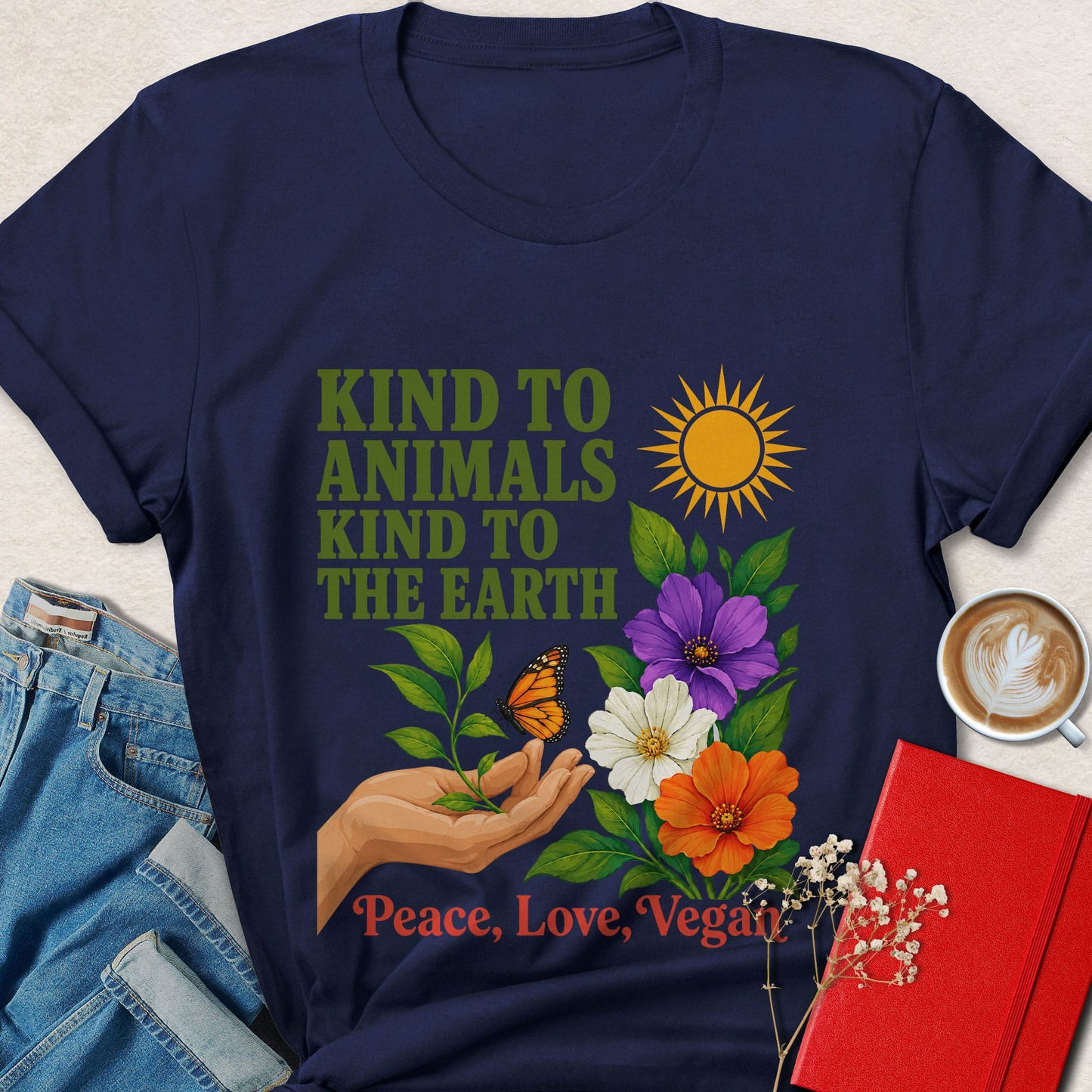 Kind to Animals Kind to the Earth Vegan T-Shirt