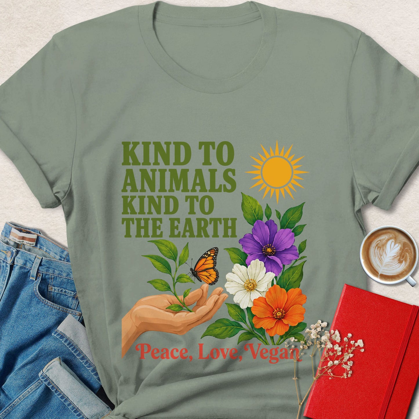 Kind to Animals Kind to the Earth Vegan T-Shirt