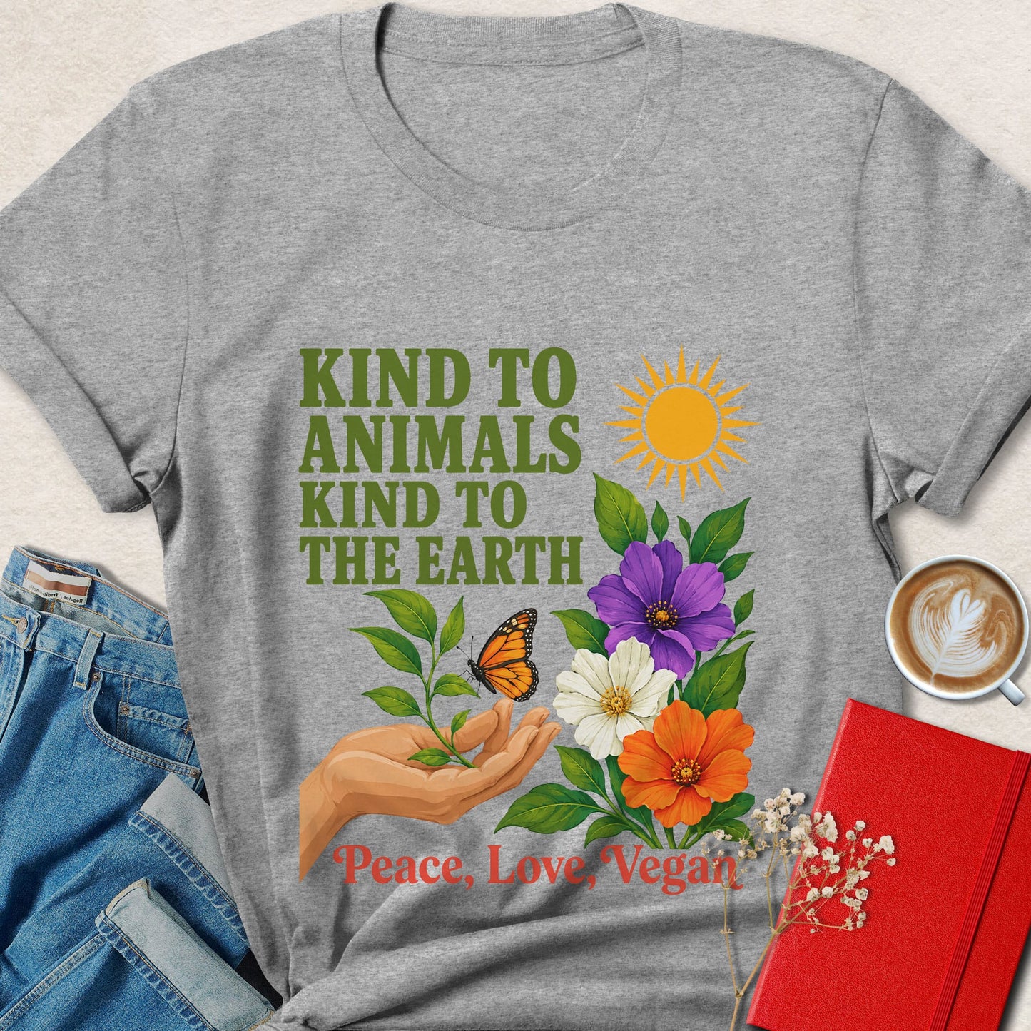 Kind to Animals Kind to the Earth Vegan T-Shirt