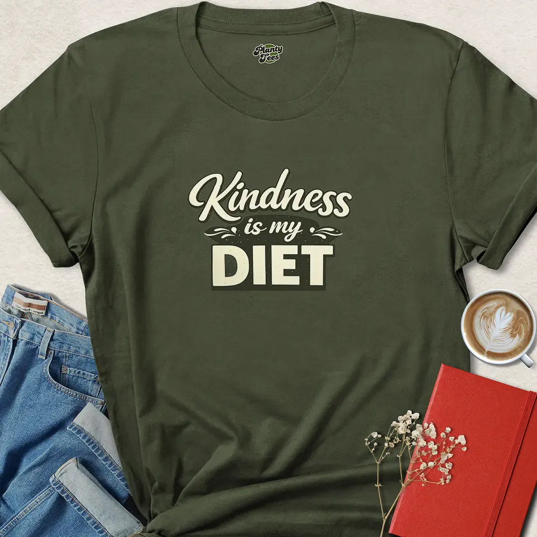 Kindness Is My Diet Vegan T-Shirt