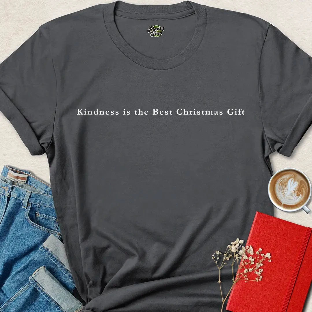 Kindness Is the Best Gift Shirt – Minimalist Vegan Holiday Tee