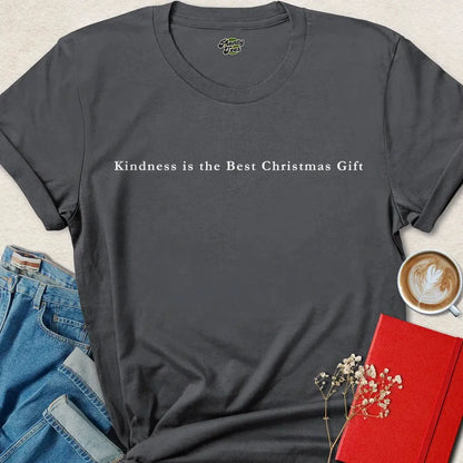Kindness Is the Best Gift Shirt – Minimalist Vegan Holiday Tee