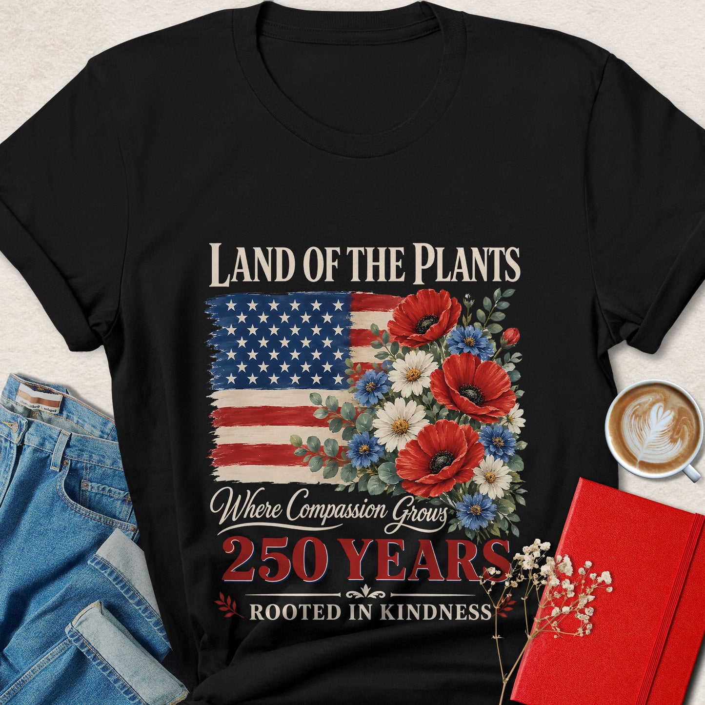 Land of the Plants Where Compassion Grows Vegan T-Shirt