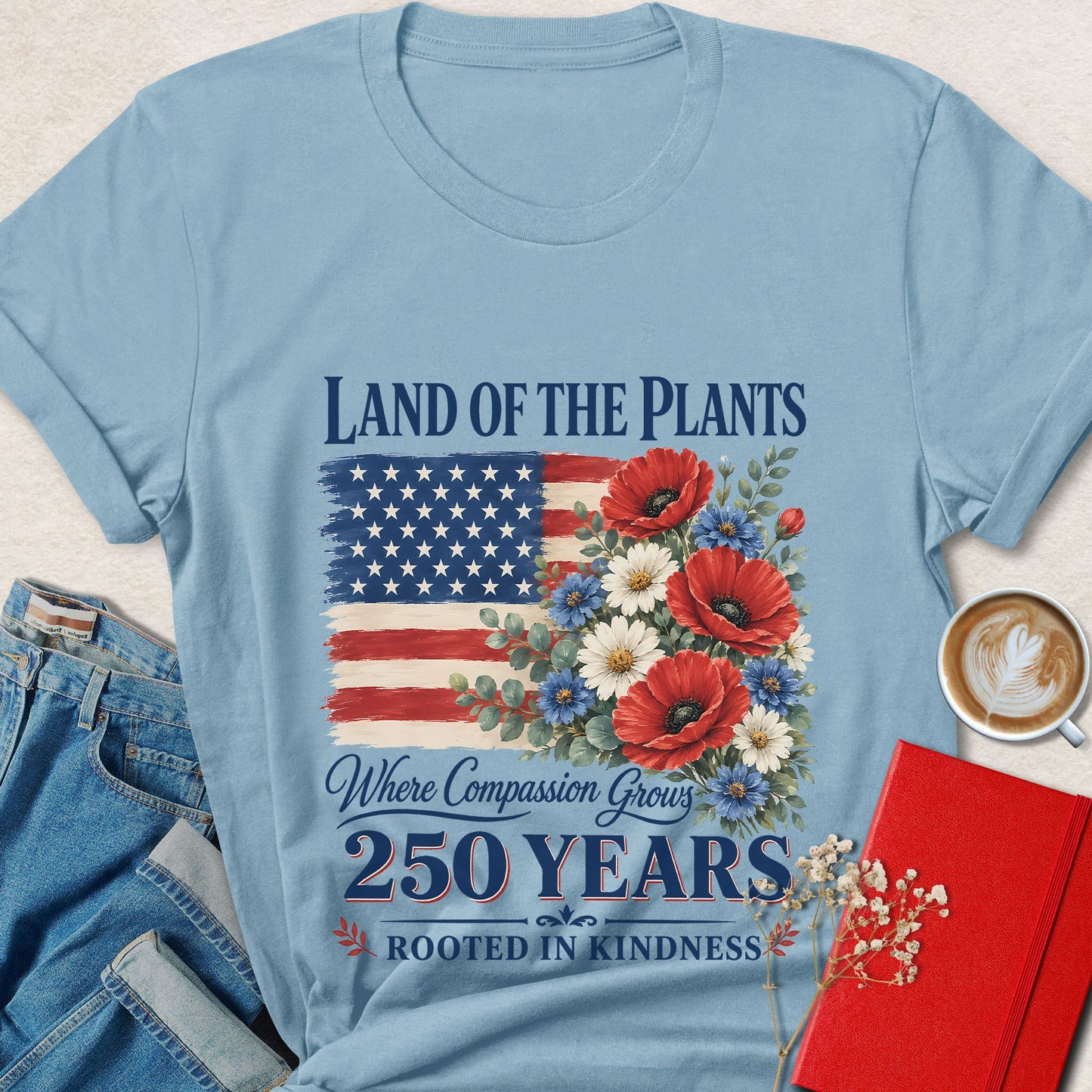 Land of the Plants Where Compassion Grows Vegan T-Shirt