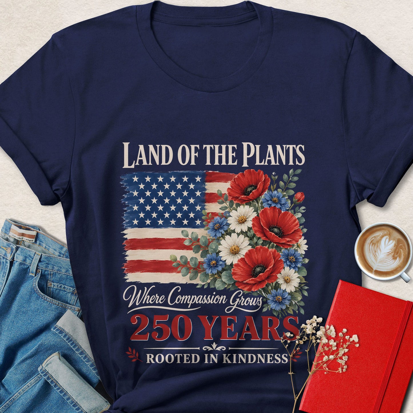 Land of the Plants Where Compassion Grows Vegan T-Shirt