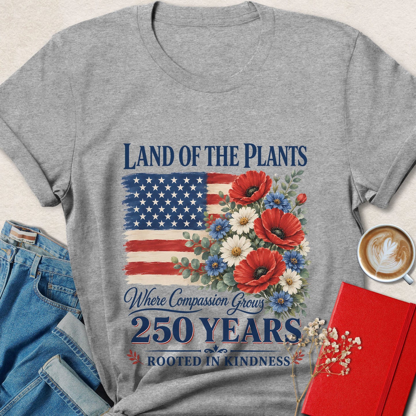 Land of the Plants Where Compassion Grows Vegan T-Shirt