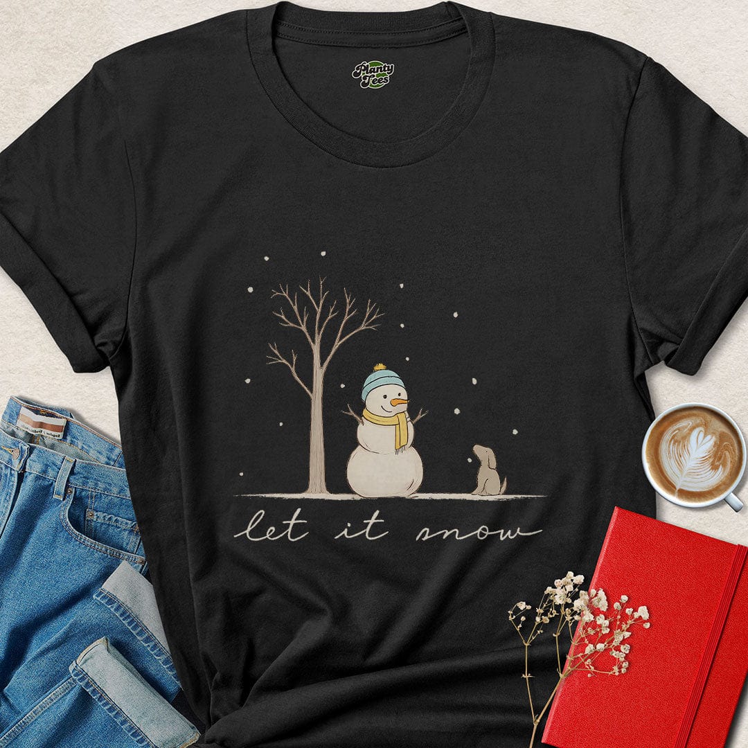 Let It Snow Shirt – Cute Ethical Winter Tee for Animal Lovers
