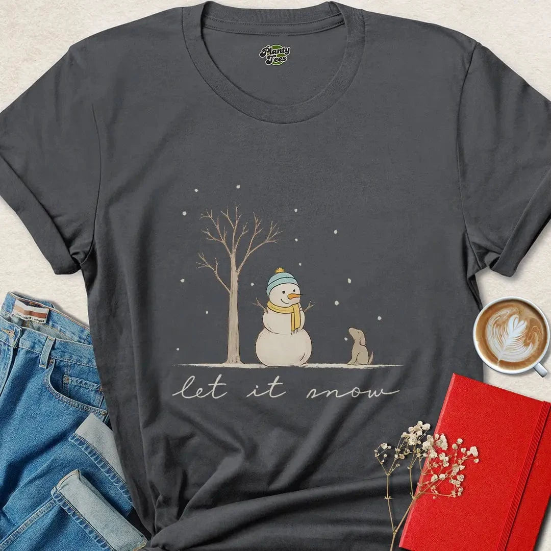 Let It Snow Shirt – Cute Ethical Winter Tee for Animal Lovers