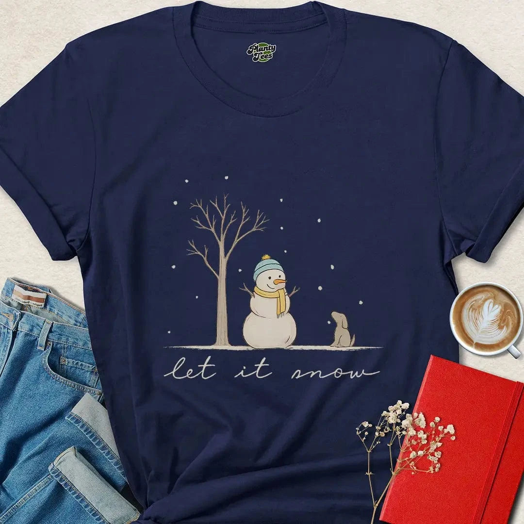 Let It Snow Shirt – Cute Ethical Winter Tee for Animal Lovers