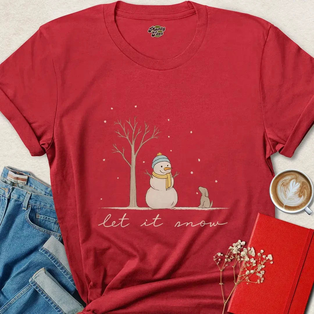 Let It Snow Shirt – Cute Ethical Winter Tee for Animal Lovers