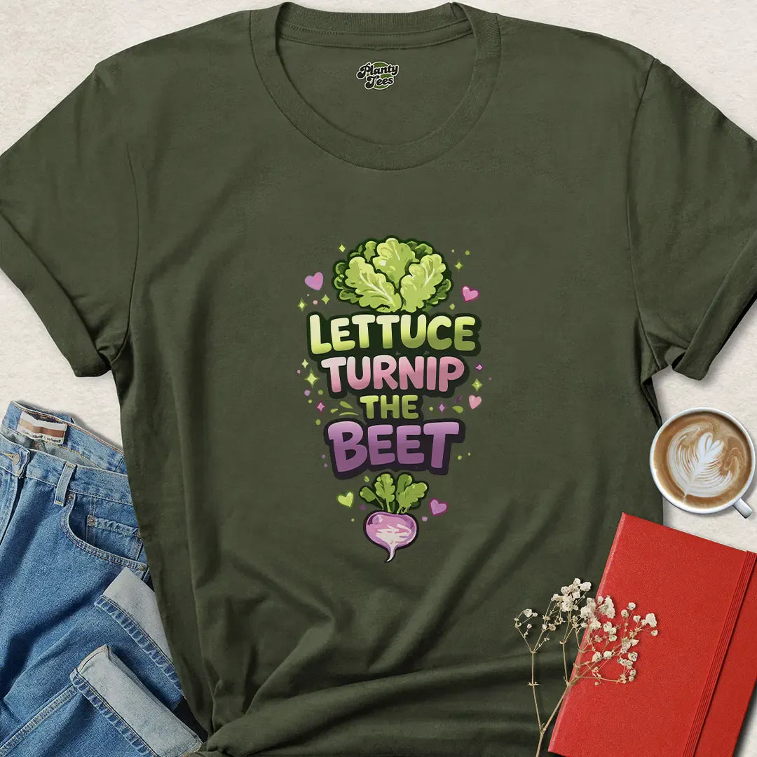 Valentine's Vegan Shirt – Lettuce Turnip the Beet Funny Love Tee