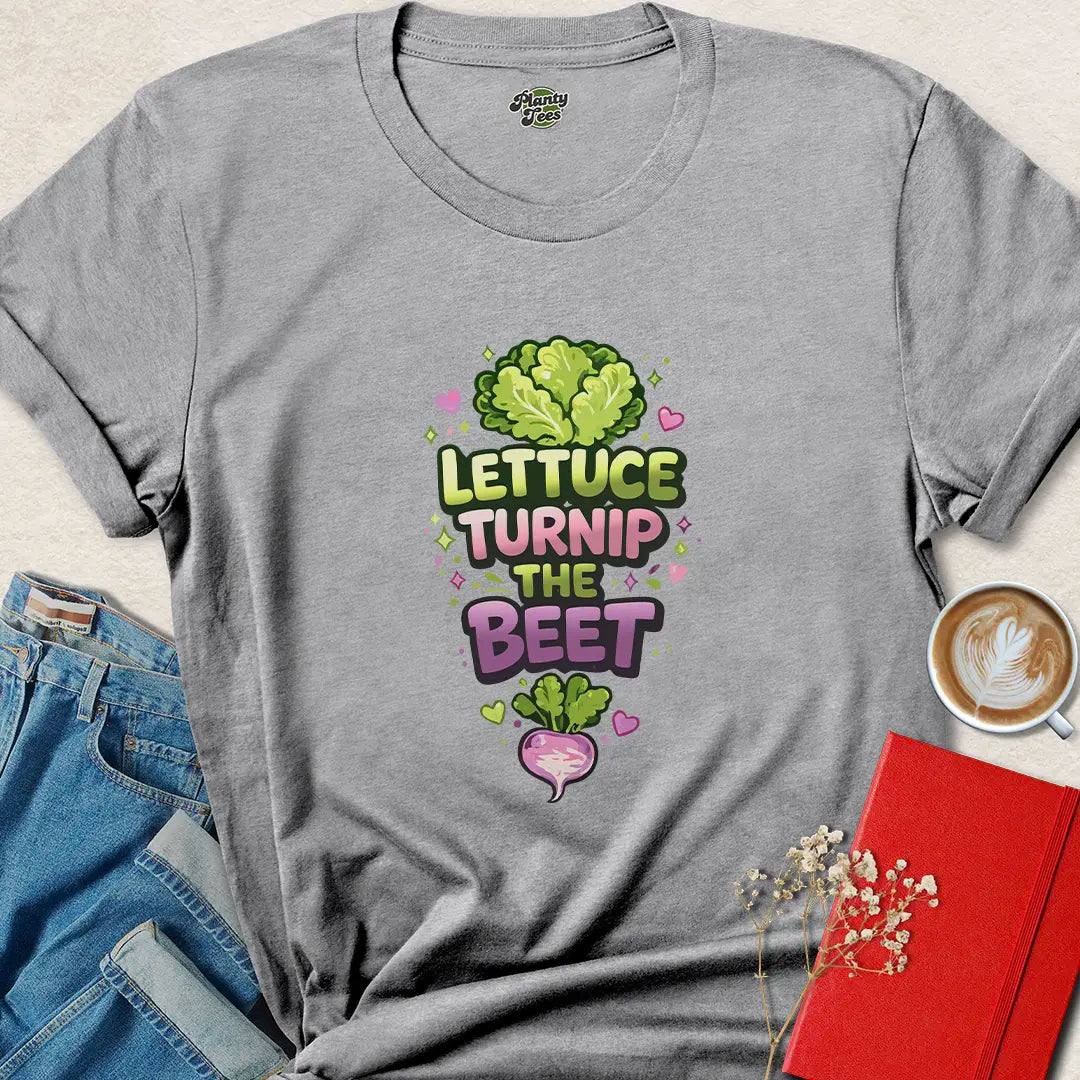 Valentine's Vegan Shirt – Lettuce Turnip the Beet Funny Love Tee