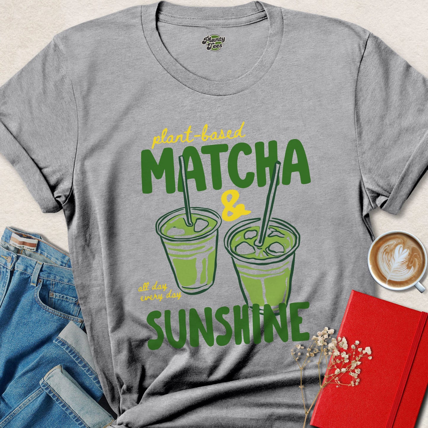 Matcha Sunshine Vegan Shirt