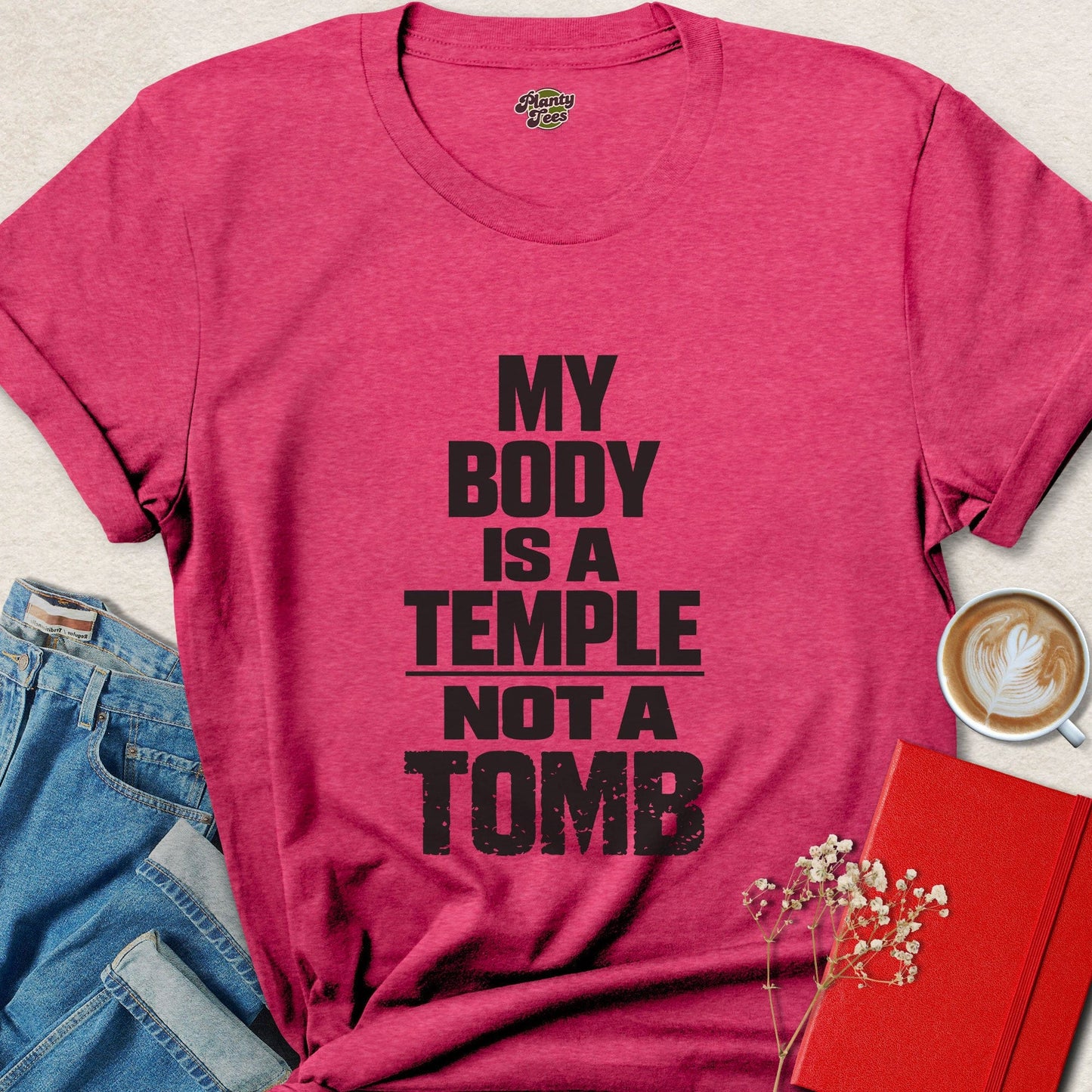 My Body Is a Temple Not a Tomb Vegan Lifestyle Shirt
