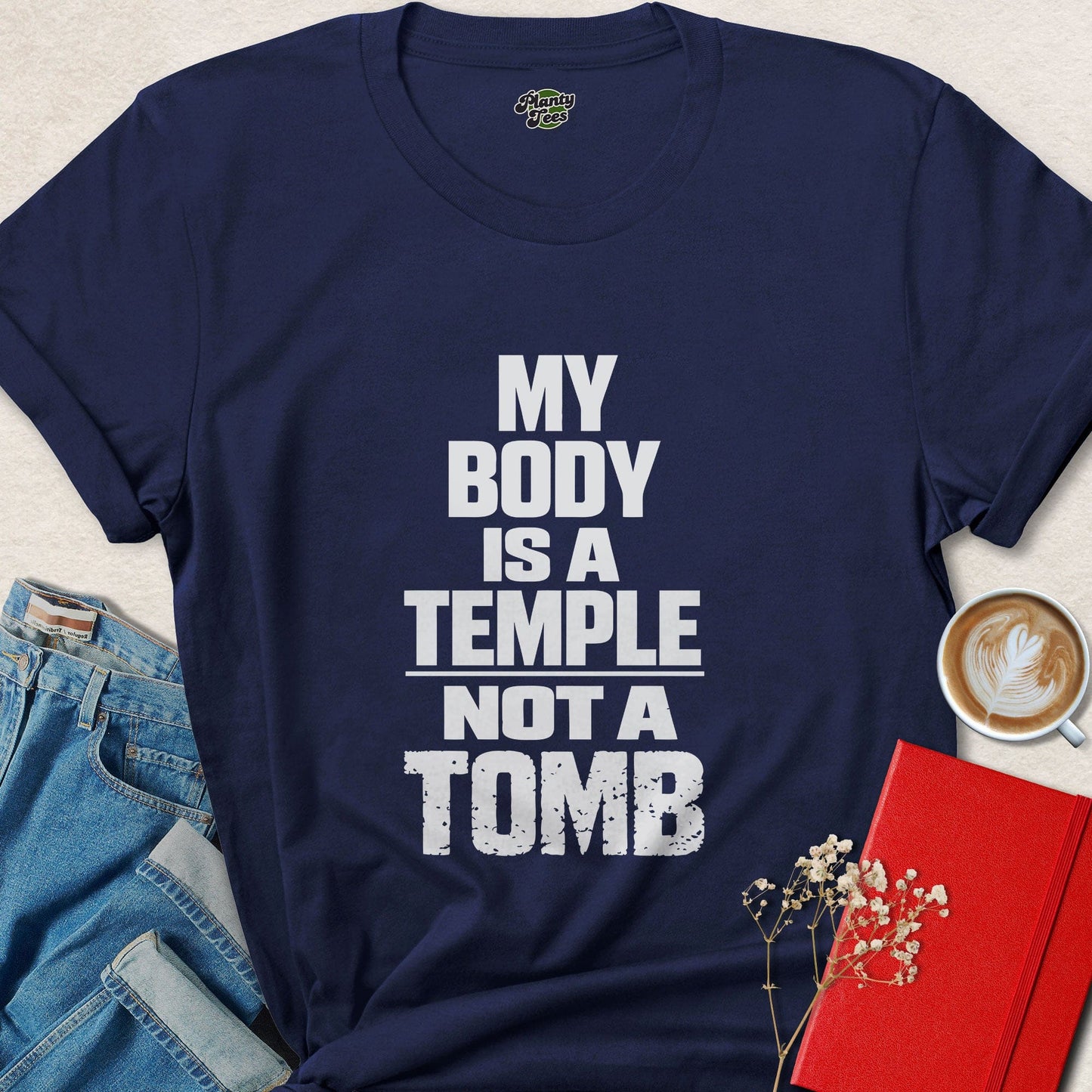 My Body Is a Temple Not a Tomb Vegan Lifestyle Shirt