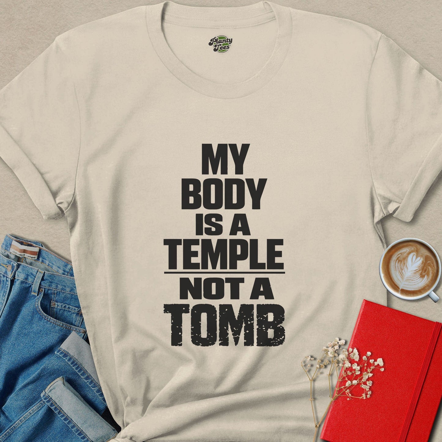 My Body Is a Temple Not a Tomb Vegan Lifestyle Shirt