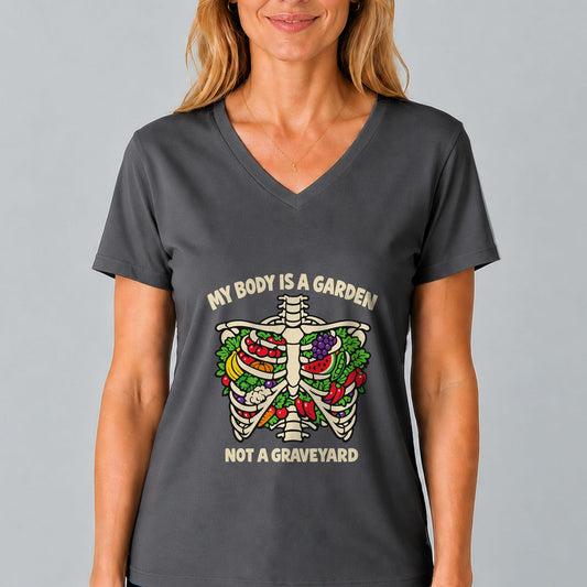 My Body Is A Garden V-Neck T-Shirt
