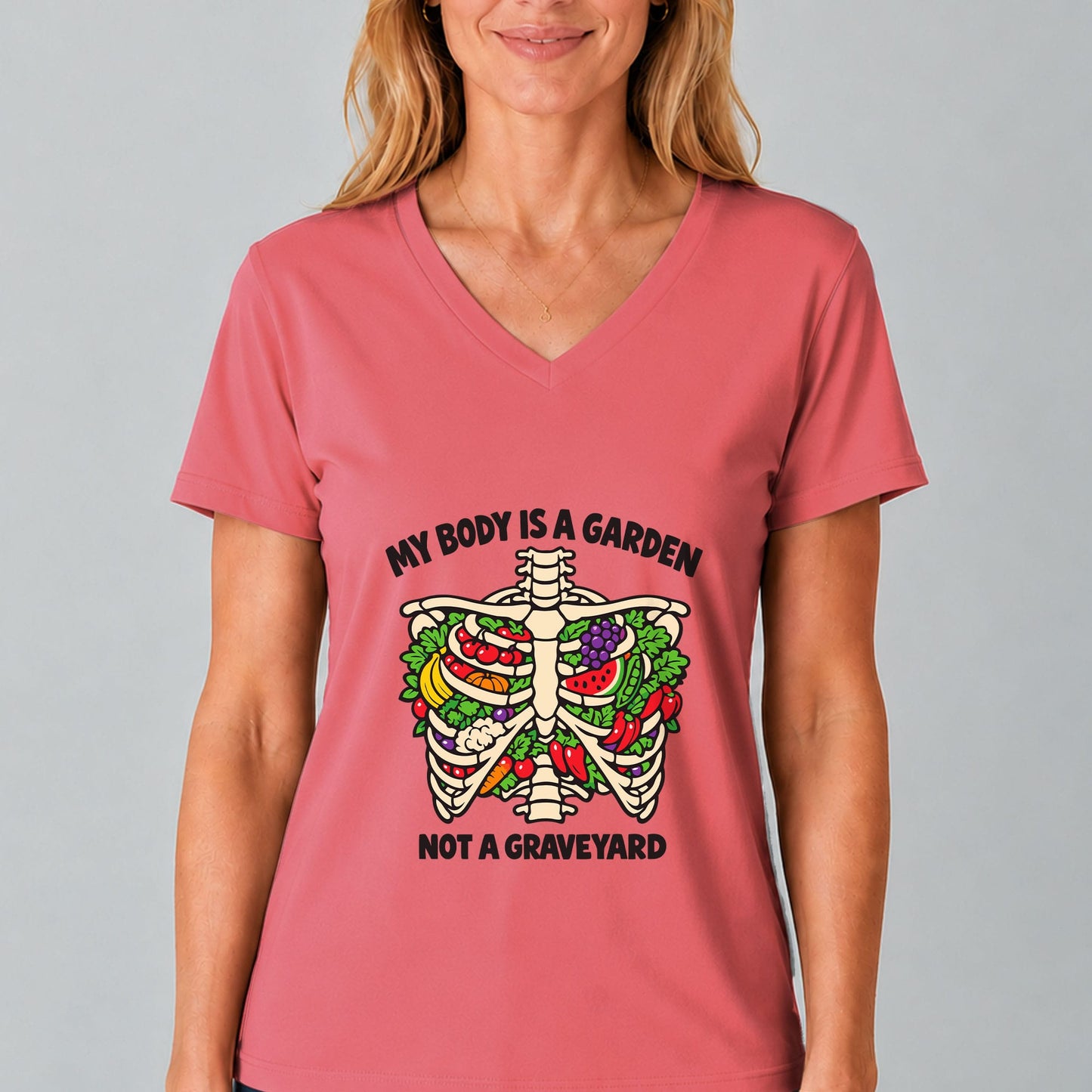 My Body Is A Garden V-Neck T-Shirt