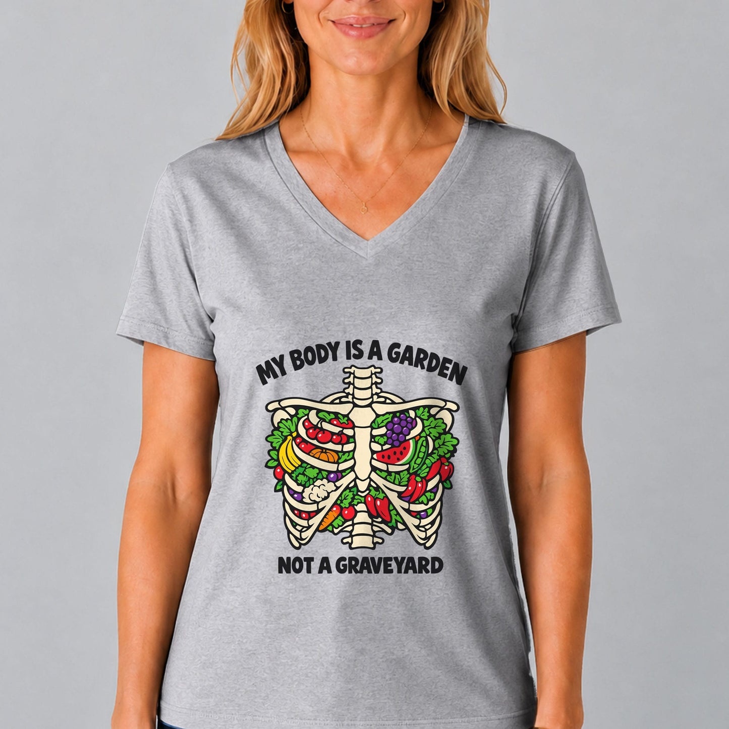 My Body Is A Garden V-Neck T-Shirt