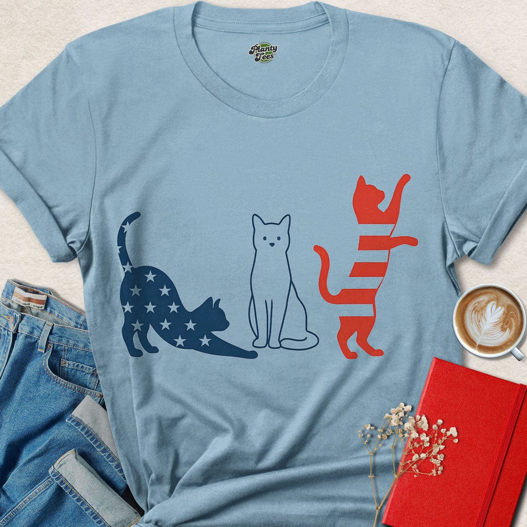 Patriot Cats 4th Of July T-Shirt
