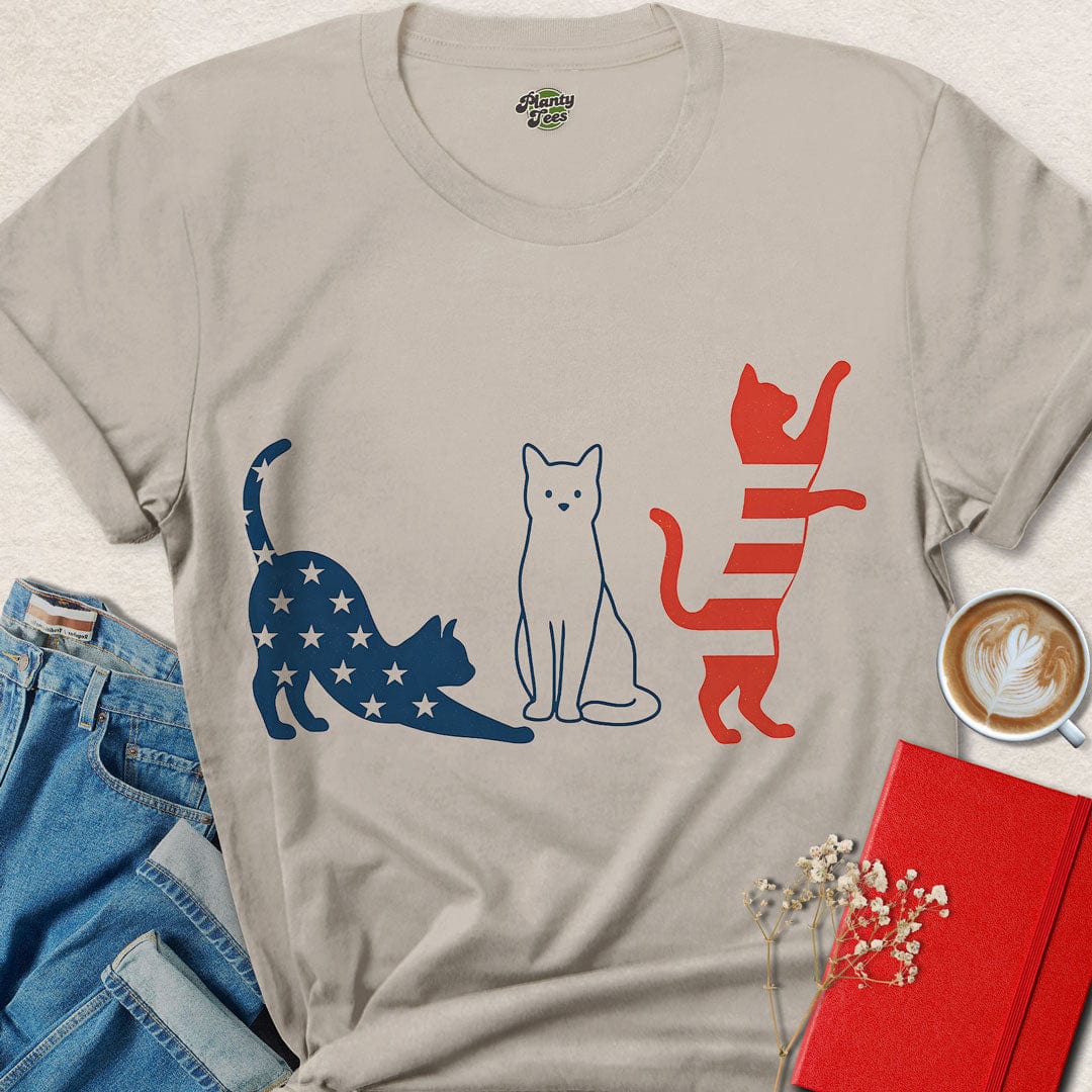 Patriot Cats 4th Of July T-Shirt