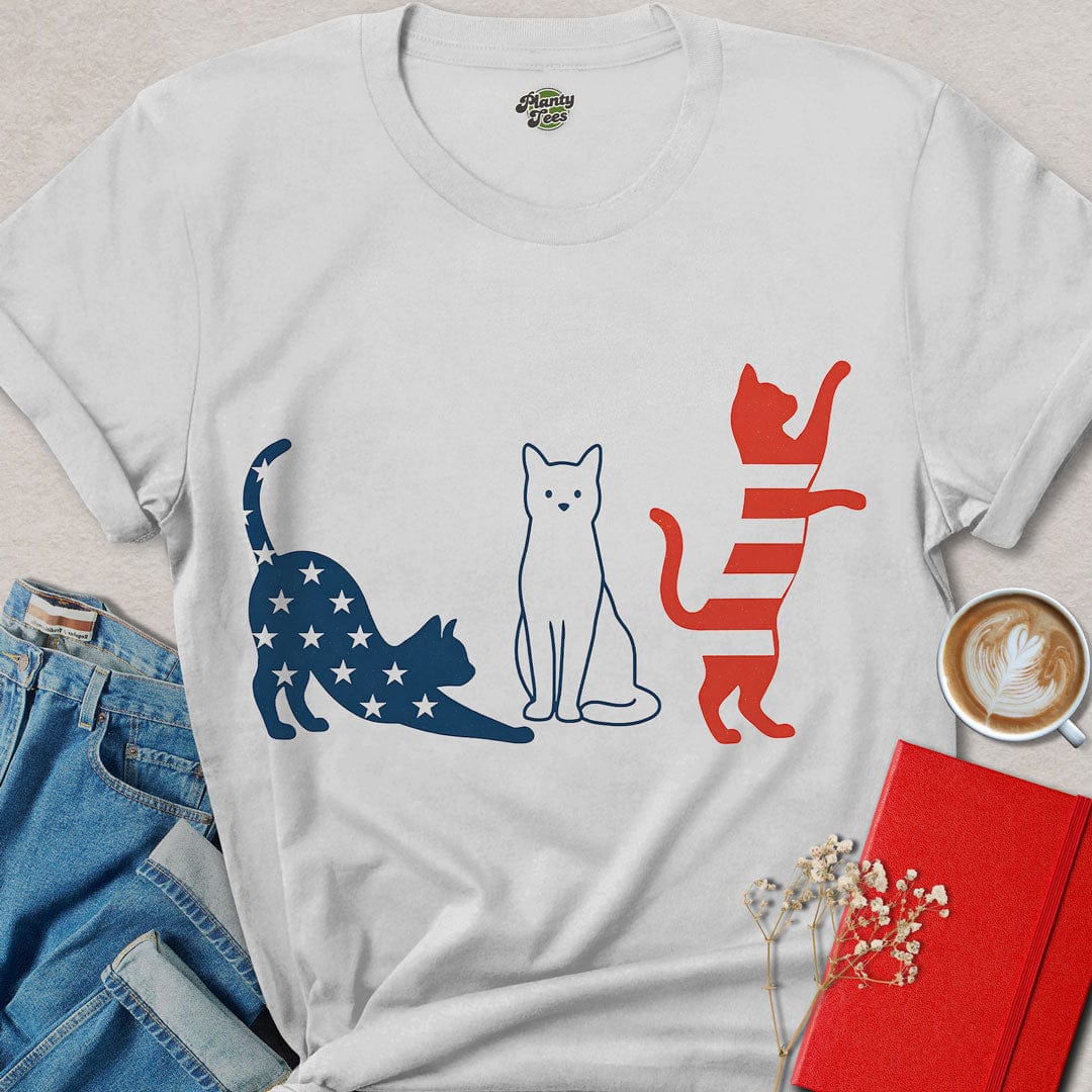 Patriot Cats 4th Of July T-Shirt