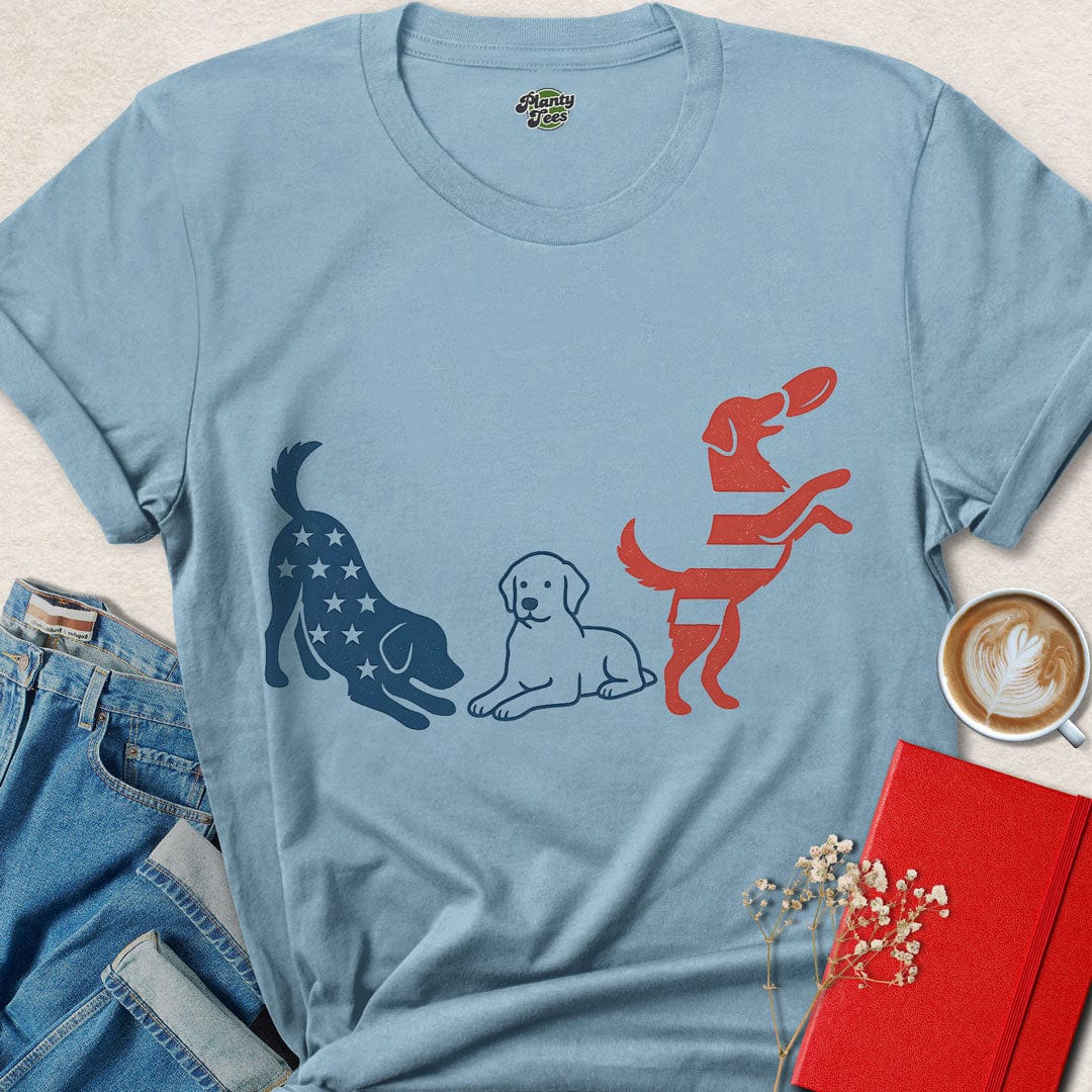 Patriot Dogs 4th Of July T-Shirt