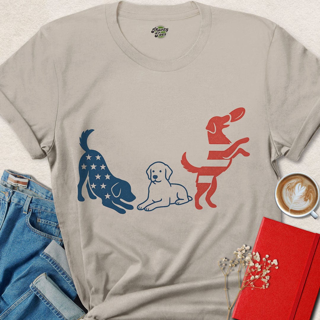 Patriot Dogs 4th Of July T-Shirt