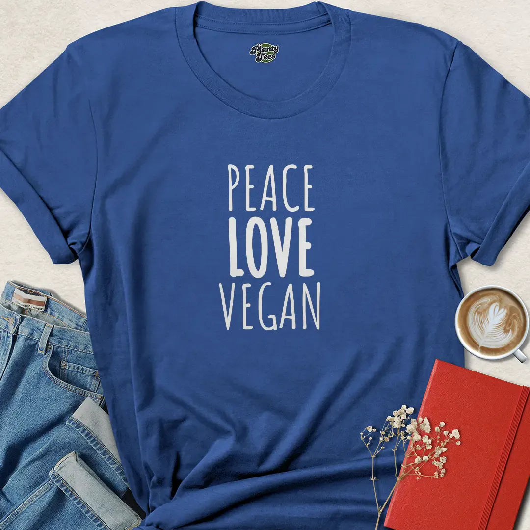 Peace Love Vegan Graphic Tee