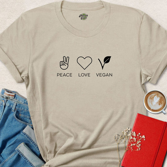 Peace Love Vegan #2 T-Shirt