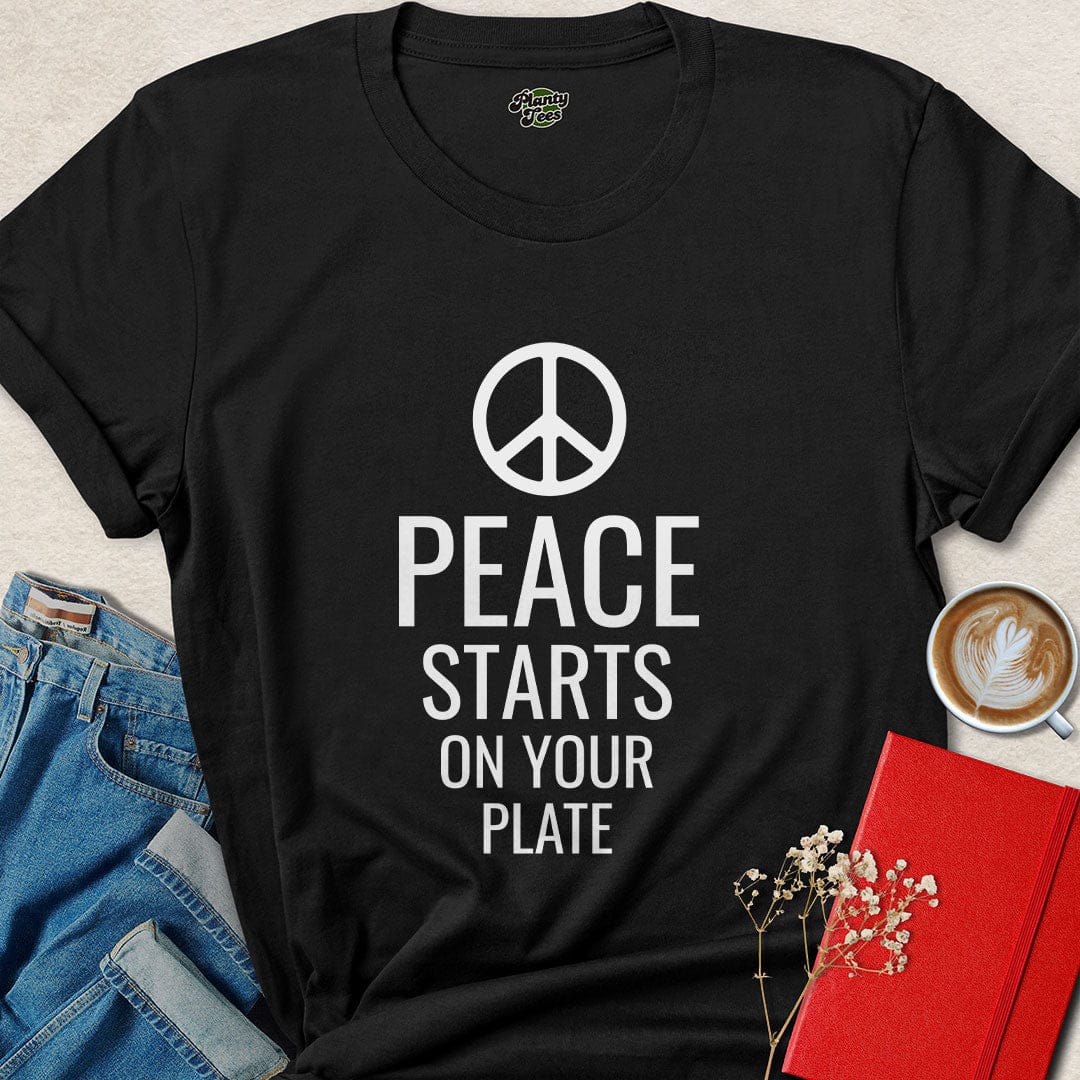 Peace Starts On Your Plate Vegan T-Shirt