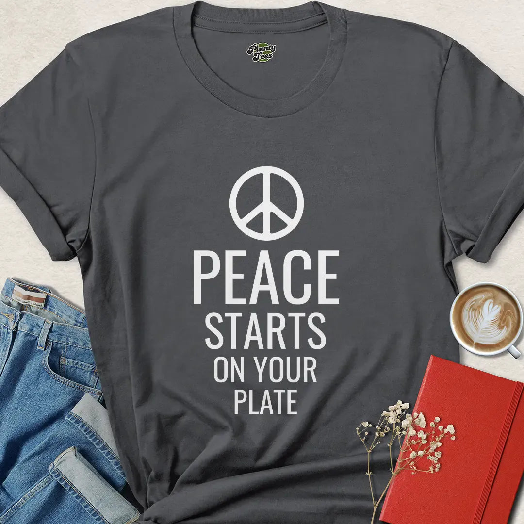 Peace Starts On Your Plate Vegan T-Shirt
