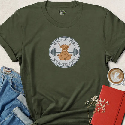 Peaceful Warrior Vegan Shirt – Plant Powered Strength with Mindful Vibes
