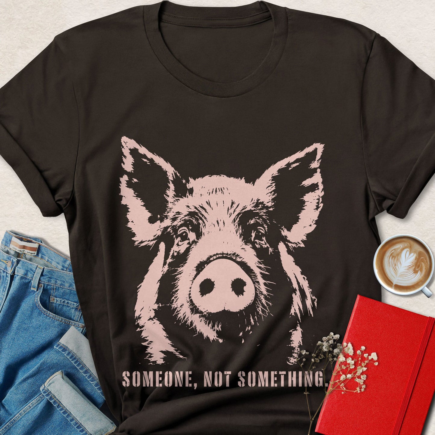 Someone, Not Something Pig Animal Rights T-shirt