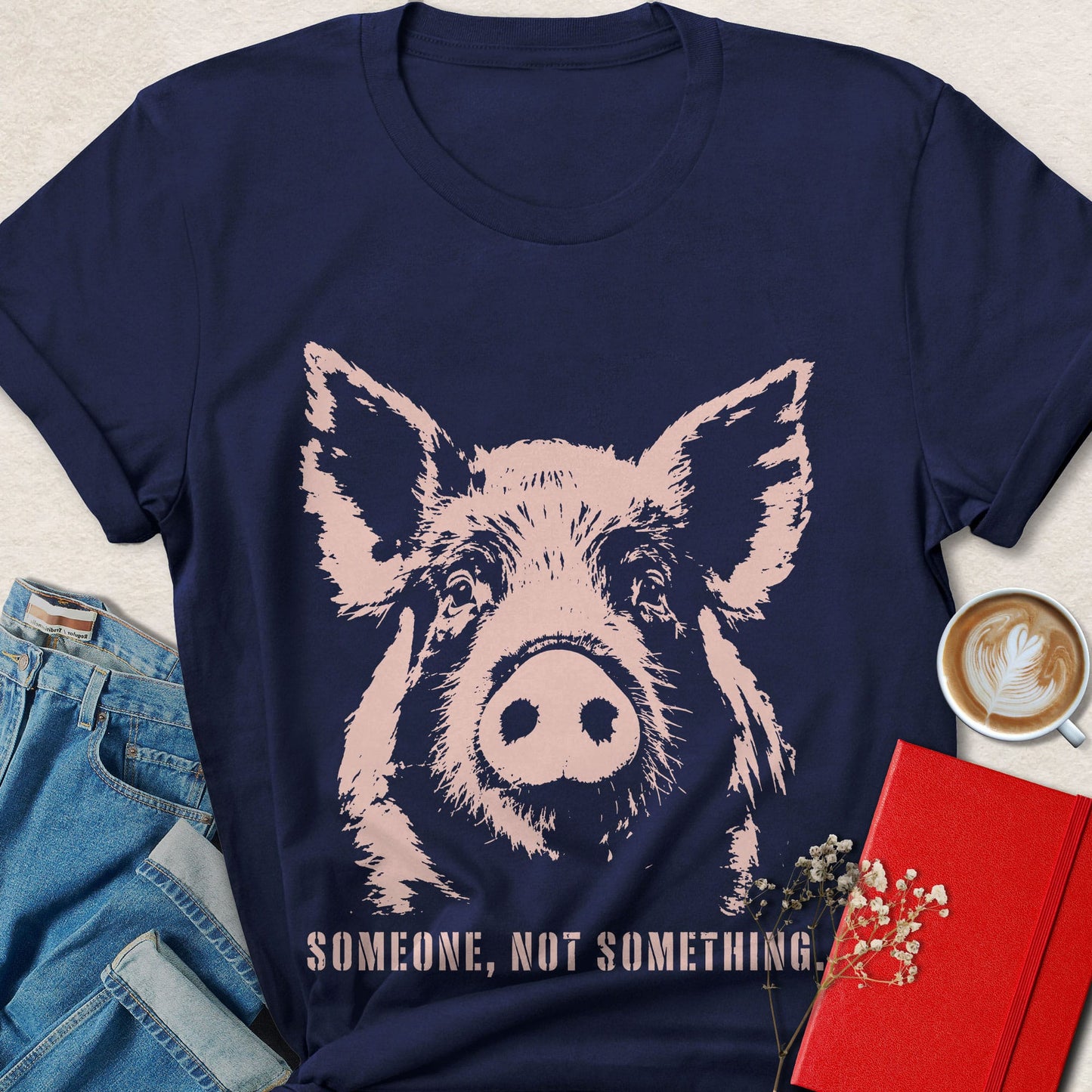 Someone, Not Something Pig Animal Rights T-shirt