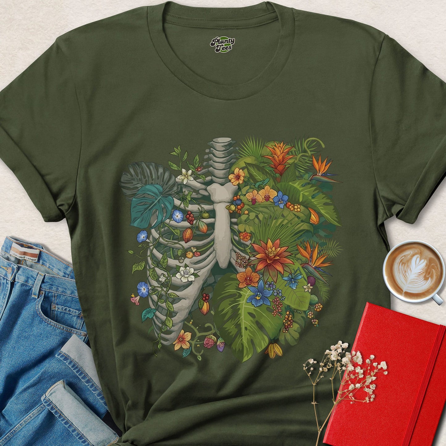 Plant Body Nature Shirt Vegan Lifestyle Botanical Graphic Tee