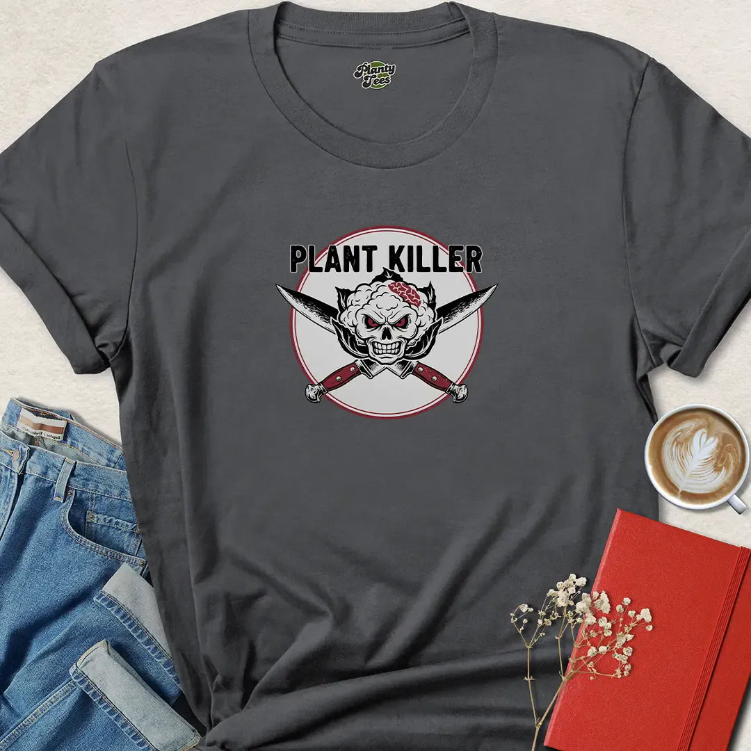 Plant Killer Vegan Shirt – Edgy Plant-Based Graphic Tee with Attitude