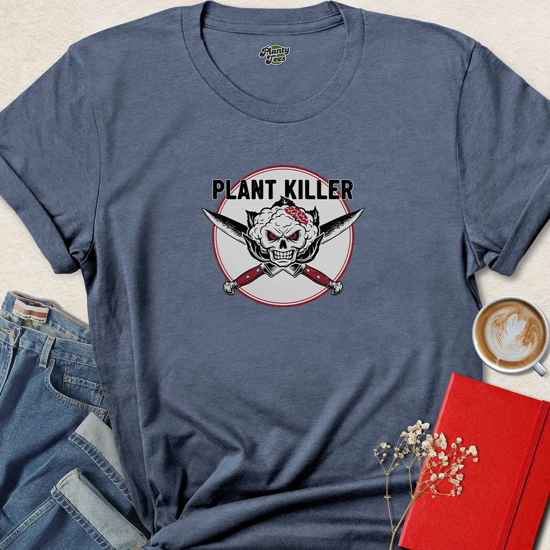 Plant Killer Vegan Shirt – Edgy Plant-Based Graphic Tee with Attitude