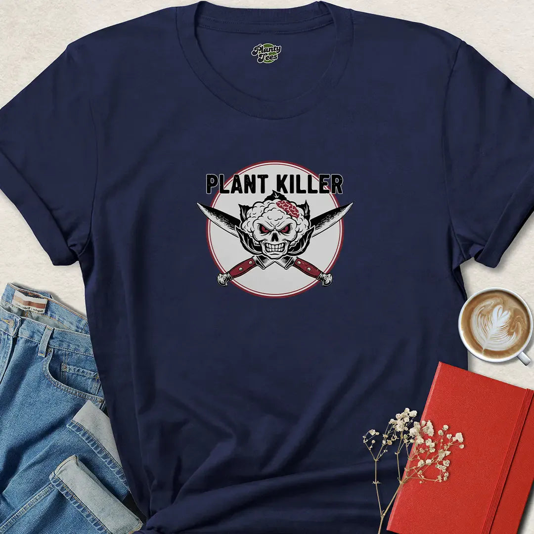 Plant Killer Vegan Shirt – Edgy Plant-Based Graphic Tee with Attitude